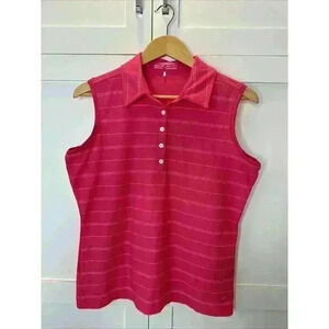 Nike Golf Dri-Fit Pink Women's Sleeveless Polo Size Medium